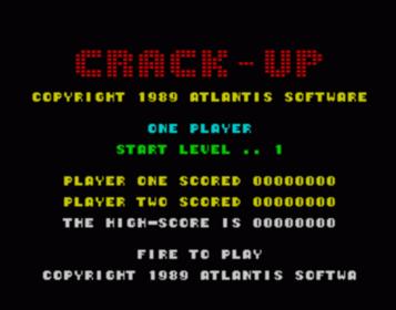 Crack-Up (1989)(Atlantis Software)