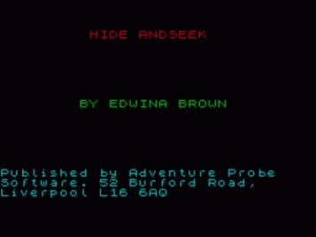 Hide And Seek (1997)(Adventure Probe Software)