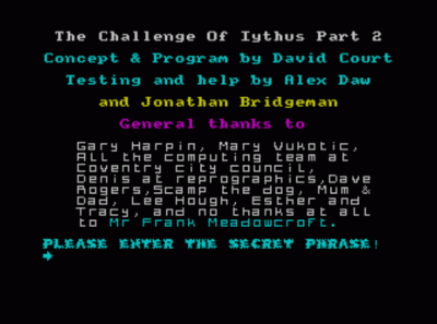Challenge Of Iythus, The (1988)(Creative Juices)(Side A)[128K] ROM