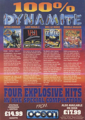 100% Dynamite - Afterburner (1990)(Ocean)(Side B)[48-128K]