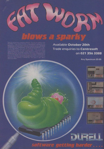 Fat Worm Blows A Sparky (1985)(Durell Software) ROM