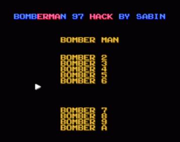 Bomberman 97 (Bomberman Collection Hack) ROM
