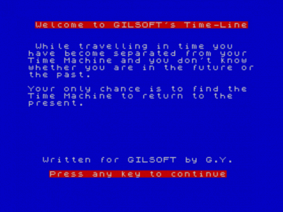 Time-Line (1983)(Gilsoft International)[16K]