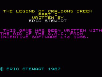 Legend Of Craldons Creek, The (1987)(Eric Stewart)(Side A) ROM