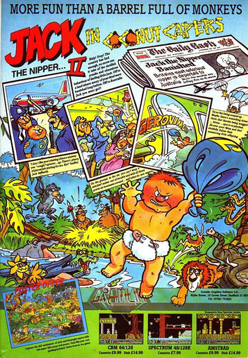 Jack The Nipper II - In Coconut Capers (1987)(Gremlin Graphics Software) ROM