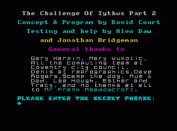 Challenge Of Iythus, The (1988)(Creative Juices)(Side B)[128K]