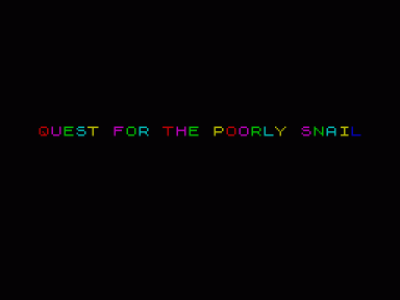 Quest For The Poorly Snail (1988)(Futuresoft)(Part 2 Of 3)