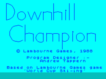 Downhill Champion (1988)(Lambourne Games) ROM