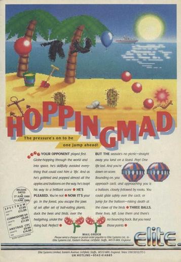 Thrill Time Platinum - Hopping Mad (1990)(Elite Systems)[48-128K] ROM