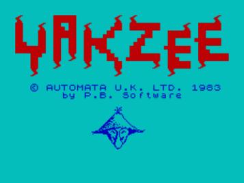Yakzee! (1983)(Automata UK)