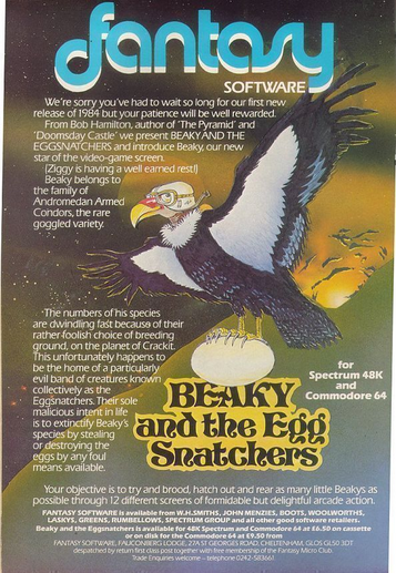 Beaky And The Egg Snatchers (1984)(Fantasy Software) ROM