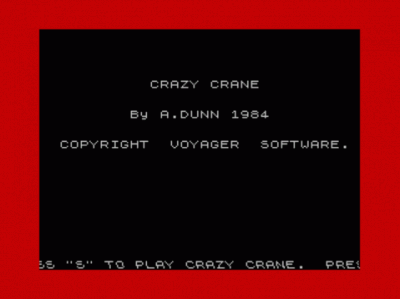 Crazy Crane (1984)(Voyager Software)