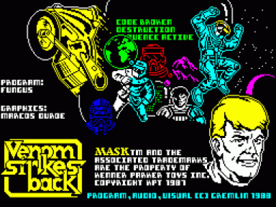 Mask III - Venom Strikes Back (1988)(Gremlin Graphics Software)[128K] ROM