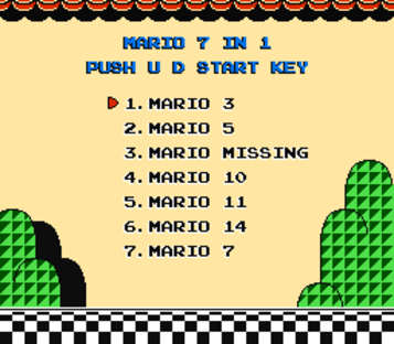 Mario 7-in-1 (Mapper 52) [a1] ROM