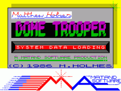 Dome Trooper (1986)(Matand Software) ROM