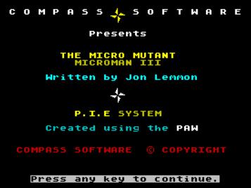 Project-X III - The Micro Mutant (1991)(Compass Software)[a]