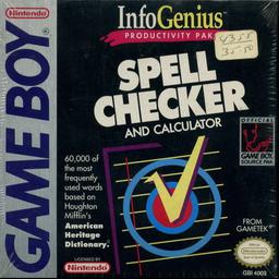 InfoGenius Productivity Pak: Spell Checker and Calculator
