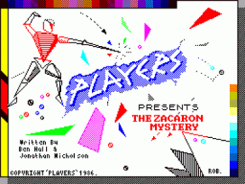 Zacaron Mystery, The (1986)(Players Software)(Side A)