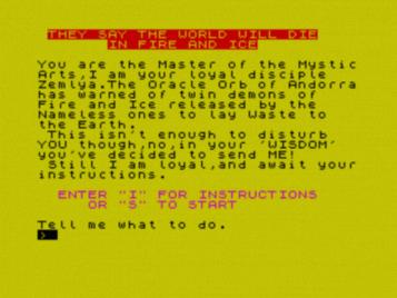 They Say The World Will Die In Fire And Ice (1984)(Electric Software)[a] ROM