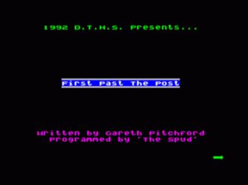 First Past The Post (1988)(Cult Games)